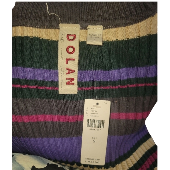 anthropologie Dolan anne gray purple Sheath Midi Dress Mock Neck Sleeveless knit - Picture 8 of 9